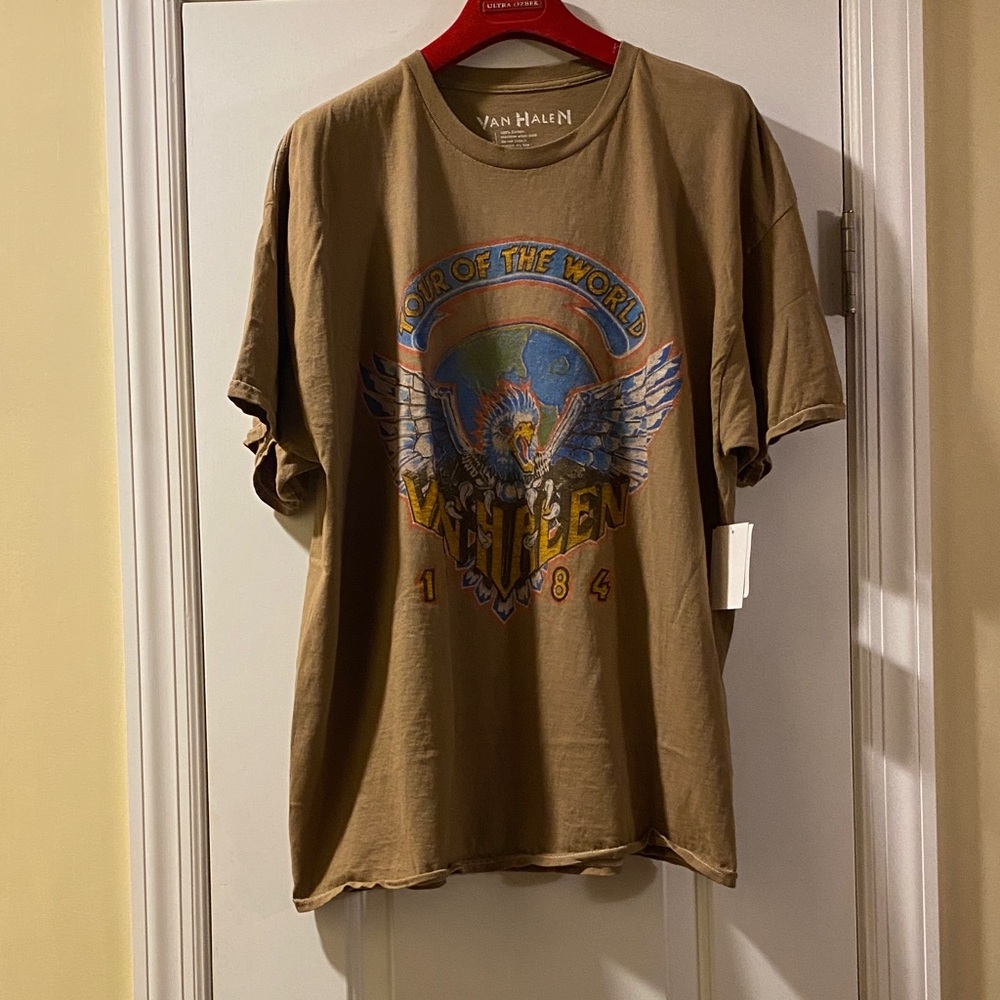 Van Halen 💯 Cotton Quality Concert Tee Unisex Oversized NWT